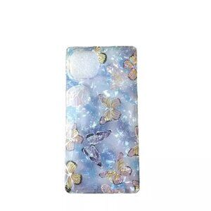 iPhone 13 Square Phone Case Blue Butterfly 6.1” Protection NEW Open